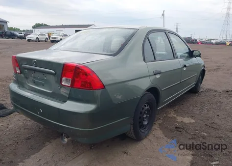 2004 Honda Civic Vp from USA, damaged, VIN 1HGES16384L006612